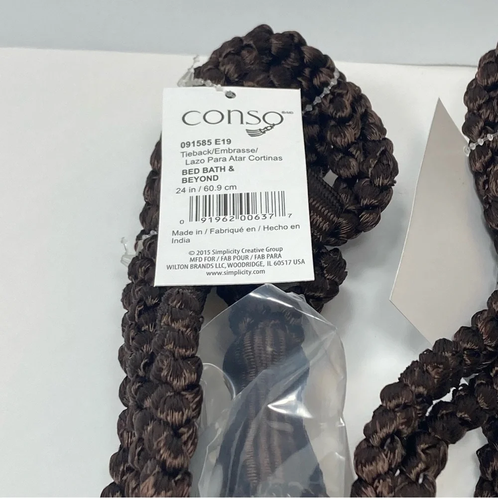 Brown Drapery Curtain Chair Tie Back 24